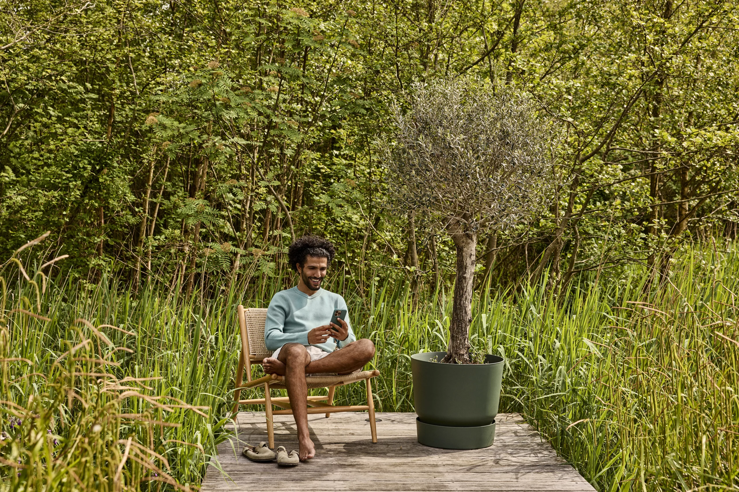 Elho greenville Pflanzgefäß rund 40 cm - Bild 5