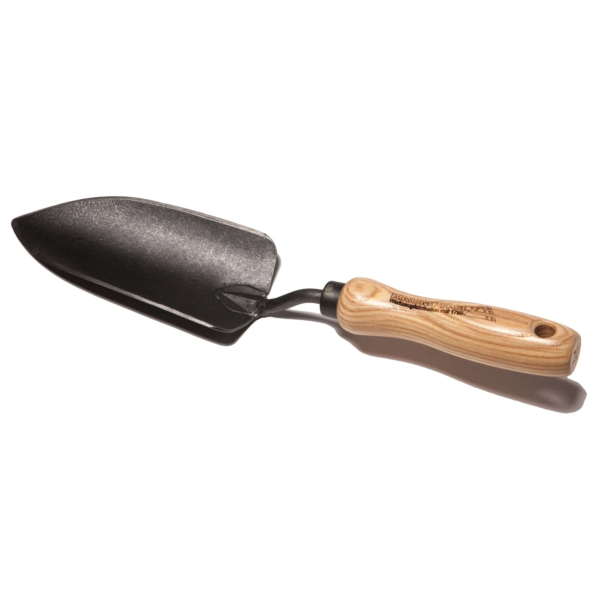 Pflanzenkelle mit Eschengriff, geschmiedete Ausführung