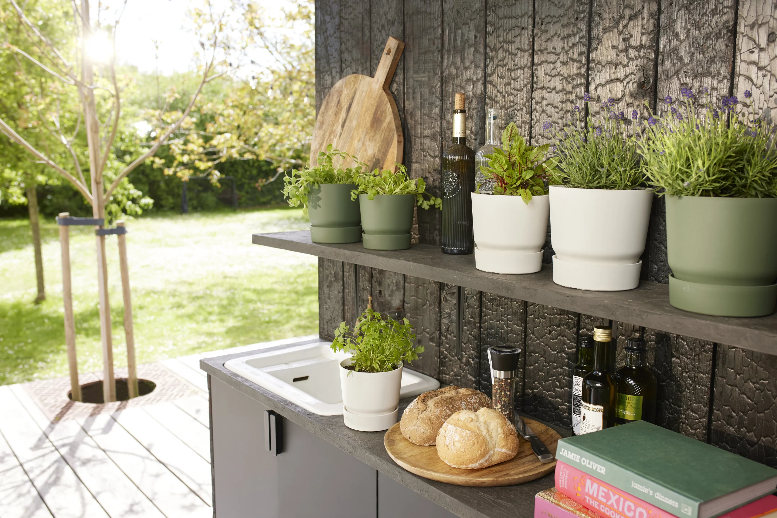 Elho greenville Pflanzgefäß rund 30 cm - Bild 4